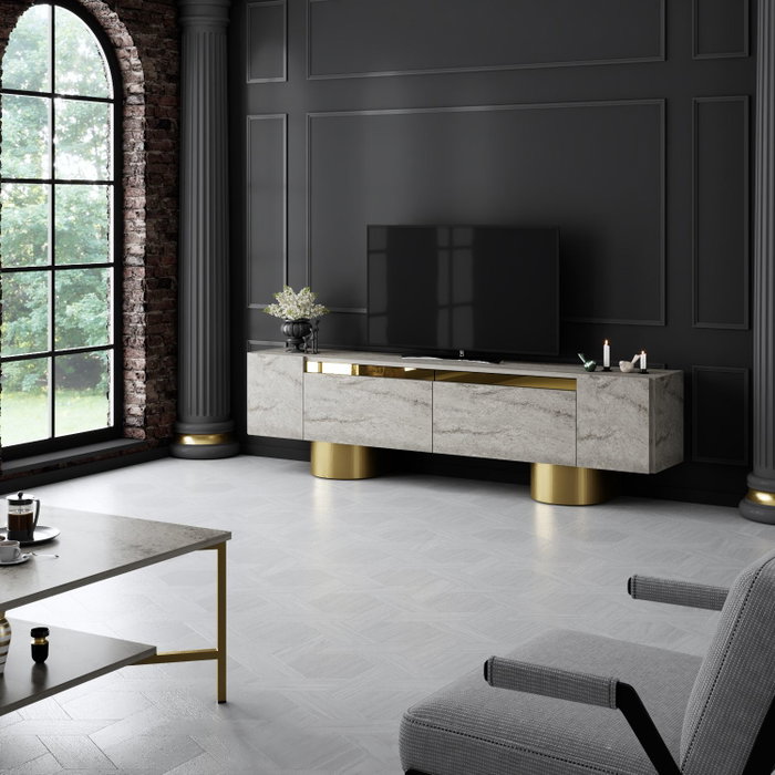 Hanah Home Bohem - Travertino, Gold Hanah Home Bohem - Travertino, Gold